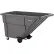chariot basculant en plastique Global Industrial™ à usage standard, capacité de 1 yard cube, capacité de 1 000 lb, gris
