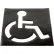 Pochoir « Global Industrial™ » pour personnes handicapées stationnement