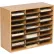 Trieur de documents en bois à 24 compartiments - Chêne de 59,7 cm (23-1/2 po) de hauteur