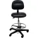 Tabouret ESD - Vinyle - Dossier bas - Piètement en nylon - Noir