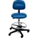 ESD Stool - Vinyl - Low Back - Nylon Base - Blue