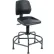 Tabouret de travail Interion®, polyuréthane, noir