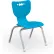 Chaise de classe en plastique Balt® Hierarchy 12" - Bleue