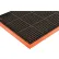 Tapis de drainage NoTrax® Safety Stance® avec bordure, épaisseur 7/8", dimensions 3-5/32' x 10-5/16', noir/orange