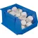 Global Industrial™ Plastic Hang & Stack Bin, 18"L x 11"W x 10"H, Blue - Pkg Qty 4