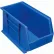 Global Industrial™ Plastic Hang & Stack Bin, 18"L x 8-1/4"W x 9"H, Blue - Pkg Qty 6