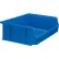 Bac en plastique empilable et suspendu Global Industrial™, 10 7/8" de longueur x 16 1/2" de largeur x 5" de hauteur, bleu - Lot de 6