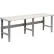 Global Industrial™ Extra Long Workbench, 96 x 30", Adjustable Height, Laminate Square Edge,Gray