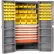 Armoire de rangement et de sécurité Global Industrial™, 6 tiroirs, 68 bacs jaunes, 38" L x 24" P x 72" H