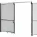 Portail coulissant en treillis métallique Global Industrial™ - 8 x 6