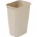 Corbeille à papier en plastique Rubbermaid de 10 gallons - Beige
