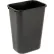Corbeille à papier en plastique Rubbermaid de 10 gallons - Noire