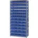 Rayonnages en acier Global Industrial™ - Lot de 72 bacs de rangement en plastique bleus de 4" de hauteur, 36 x 18 x 72 - 13 étagères