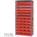Rayonnage en acier Global Industrial™ avec 48 bacs de rangement en plastique de 4" de hauteur, couleur rouge, dimensions 36 x 18 x 72, 13 étagères
