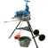Global Industrial™ Electric Pipe Threading Machine w/ Manual Die Head, 1/2" - 2" Capacity