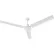 Ventilateur de plafond industriel Global Industrial™ 60", 4 vitesses, 7 885 CFM, 120 V, blanc