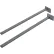 Global Industrial™ Steel Uprights, Gray, 2/Pack