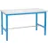 Global Industrial™ Établi à hauteur réglable 60 x 30, pieds en tube carré - Bords carrés ESD - Bleu