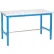 Établi Global Industrial™ 48 x 36 à hauteur réglable, pieds en tube carré - Bord de sécurité ESD - Bleu