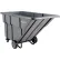 Chariot basculant en plastique Global Industrial™ à usage standard, capacité de 1,5 yard cube, capacité de charge de 1 200 lb, gris