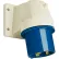 Walther Electric 631306, entrée mâle, 30/32 A, triphasé, 230/250 Vca, autonomie 6 h, IP44, coudé à 80°