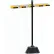 Support pour balai et serpillière Global Industrial™, gris/noir/jaune, 27-1/2", 5 branches