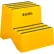 Support à deux marches en plastique Global Industrial™, 21" de largeur x 24-1/2" de longueur x 19-1/2" de hauteur, jaune