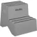Global Industrial™ 2 Step Plastic Step Stand, 21"W x 19-1/2"L x 24-1/2"H, Gray