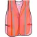 Gilet de sécurité haute visibilité Global Industrial™, bandes réfléchissantes de 1", en maille, orange, taille unique