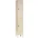 Global Industrial™ Paramount® 2-Tier 2 Door Locker, 12"W x 18"D x 78"H, Tan, Assembled