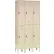 Global Industrial™ Paramount® 2-Tier 6 Door Locker, 36"W x 18"D x 78"H, Tan, Assembled