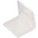 Protège-sangles en plastique Pac Strapping, 1" de long x 1-1/4" de large, blancs, lot de 1 000