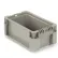 Conteneur à parois droites empilable Global Industrial™, monobloc, 12" de longueur x 7-3/8" de largeur x 5" de hauteur, gris