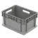 Conteneur Global Industrial™ à parois droites et solides, 15-3/4" de longueur x 11-3/4" de largeur x 8-1/4" de hauteur, gris - Lot de 12