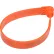 Global Industrial™ : cordon de fermeture en plastique pour camion, 7-1/2" de longueur, résistance à la rupture de 60 lb, orange, paquet de 100