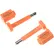 Scellé à boulon haute sécurité Global Industrial™, orange, lot de 10