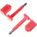 Global Industrial™ High Security Bolt Seal, Red, 10/Pack