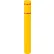 Manchon réfléchissant pour borne Global Industrial™, 6" de diamètre x 52" de hauteur, jaune avec bande rouge