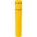 Manchon réfléchissant pour borne Global Industrial™, 8" de diamètre x 52" de hauteur, jaune avec bande rouge