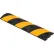 Global Industrial™ Rubber Speed Bump, 48"L, Black W/ Yellow Stripes