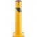 Borne de sécurité en acier Global Industrial™ avec fentes pour chaîne et capuchon amovible, 4,5" de diamètre x 24" de hauteur