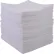 Coussins absorbants Global Industrial™ pour huiles uniquement, légers, 15" de largeur x 18" de longueur, blancs, lot de 200