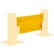 Garde-corps en acier Global Industrial™, à 2 nervures, 2' de long, jaune