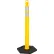 Poteau de délimitation réfléchissant Global Industrial™ à base hexagonale, 49" de hauteur, jaune