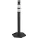 Poteau de signalisation réfléchissant Global Industrial™ à base hexagonale, 49" de hauteur, noir