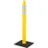 Poteau de signalisation réfléchissant Global Industrial™ à base carrée, 49" de hauteur, jaune