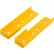 Kit de supports de démontage Global Industrial™ pour glissière de sécurité à 3 nervures, jaune