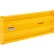 Rambarde de sécurité en acier Global Industrial™, à 3 nervures, 2'L, jaune