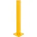 Poteau en acier à visser Global Industrial™ pour double glissière de sécurité, 42"H, jaune