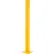 Poteau en acier à fixation par boulonnage Global Industrial™ pour triple glissière de sécurité, 60"H, jaune